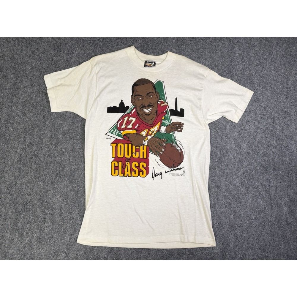 Vintage 1988 Doug Williams Touch Of Class T-Shirt Size Large *See Info* Redskins